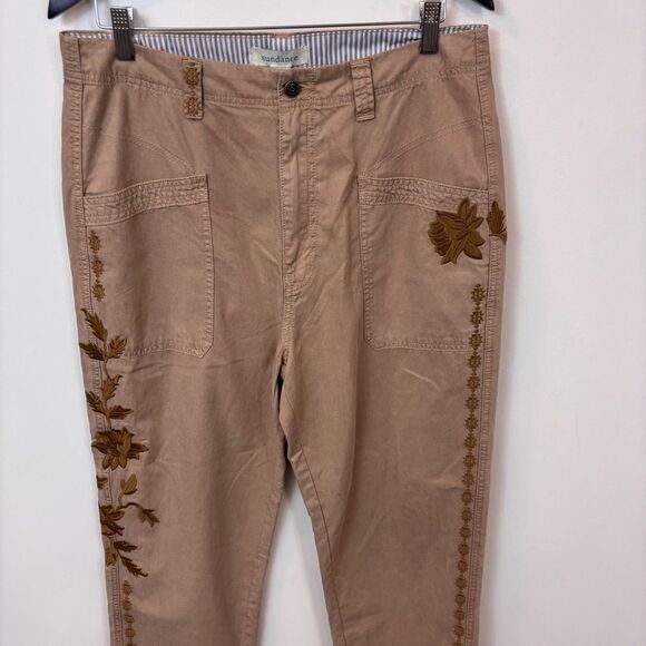 Sundance Shadow Garden Pants NEW with tags Size 14 Nougat - Picture 8 of 15